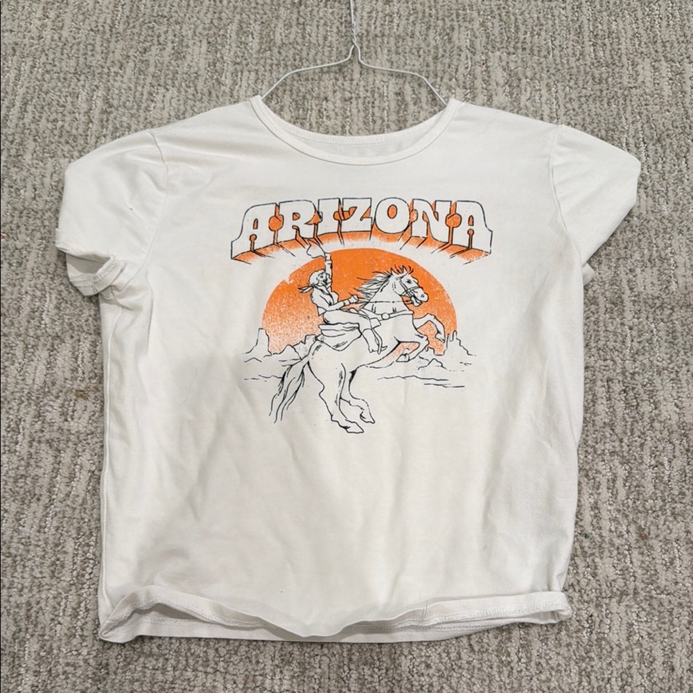 Hollister White Tee with Gray Logo